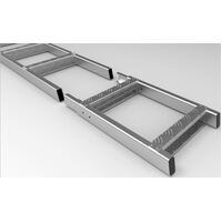 Alucab Ladder Extension - Uncoated (600mm Approx)
