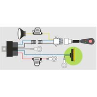 Light Bar / Work Light Wiring Loom - Suits One (1) Light