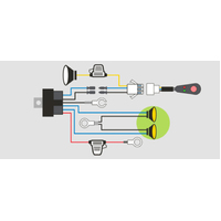 Driving Light Wiring Loom - Suits Set of Two (2) Lights