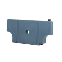 50L Wheel Arch Tank with Barbed Outlet - (1215 x 120 x 590mm) - Includes the height of the screw cap