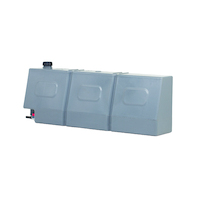 50L Tapered Tank with Tap and Barbed Outlet - (1050 x 200 x 390mm) - Includes the height of the screw cap